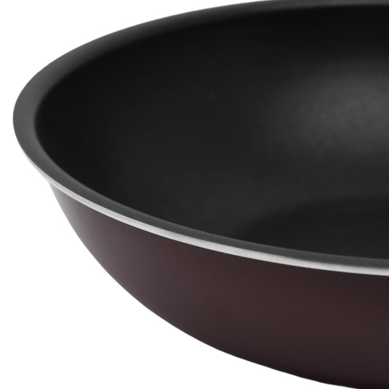 Bister Non-Stick Aluminum Wok without Cover, With Backlite Handle, Black/Brown, 32cm - Image 4